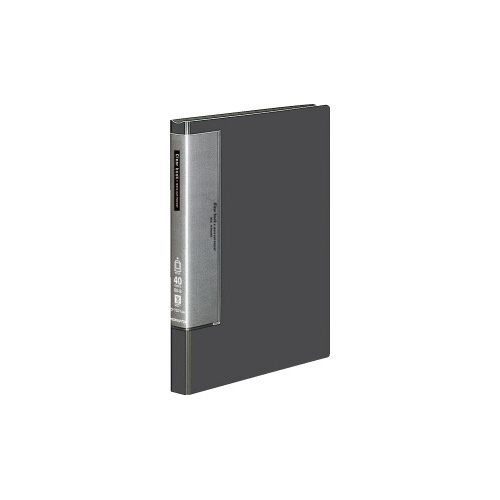 クリヤーブックウェーブカットＢ５縦４０Ｐ濃灰画像