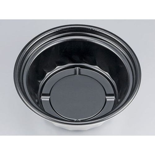 シーピー化成 どんぶり容器 VK-820 黒(外白) 本体 発泡画像