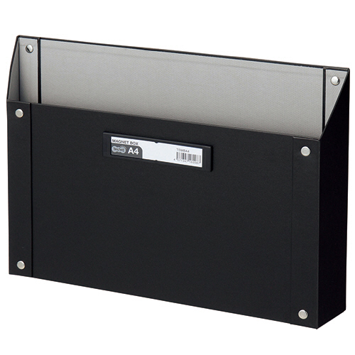 ﾏｸﾞﾈｯﾄﾎﾞｯｸｽ(貼り表紙) A4ﾖｺ型 黒 1個画像