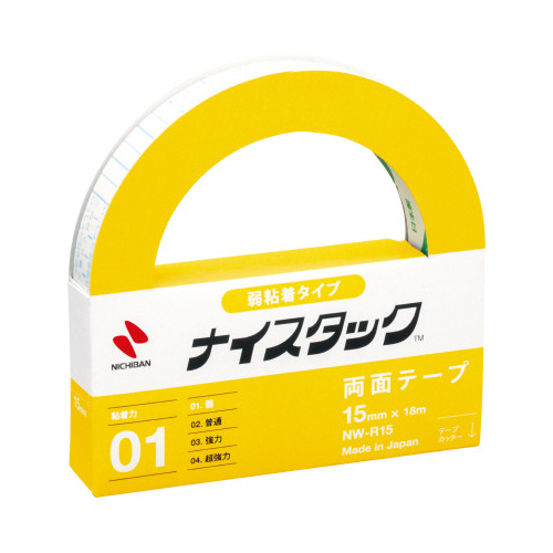 ナイスタック弱粘着タイプ　幅１５ｍｍ×１０巻入画像