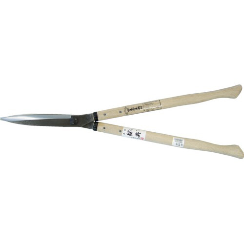 鋼典 刈込鋏 安来鋼付止ﾅｼ 430mm ｺﾌﾞ付白樫 1丁画像