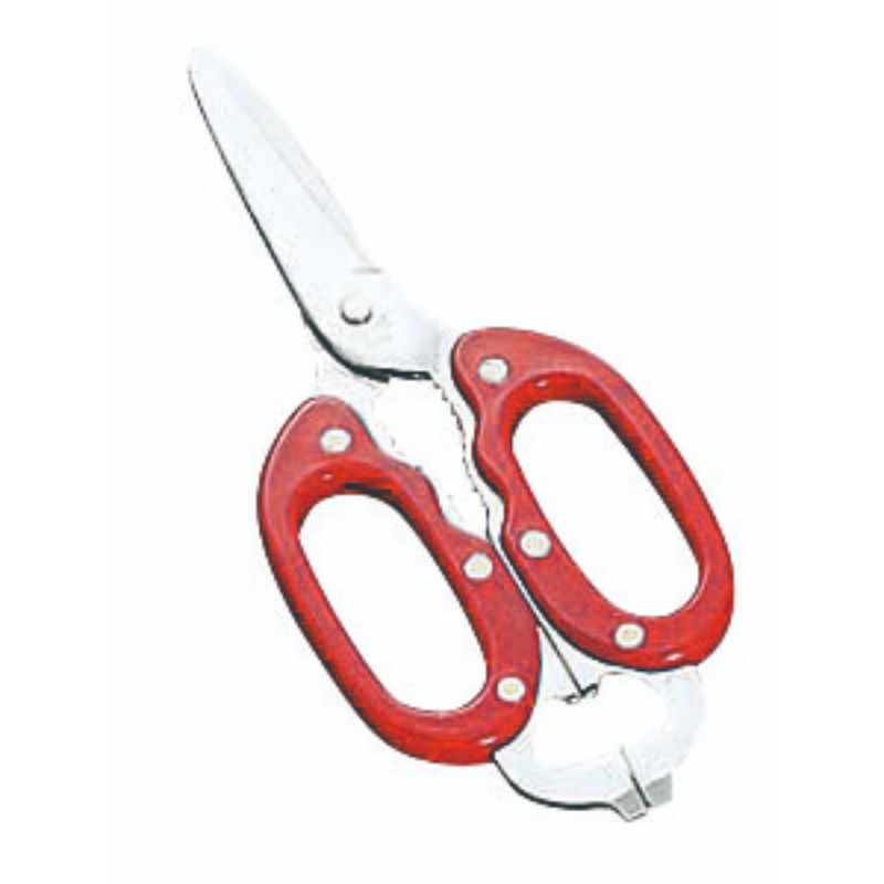 C-01 キッチンバサミ コックさん 赤 インテックカネキ画像