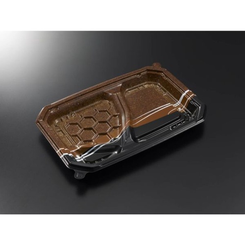 中央化学 弁当容器 CT ロックス 25-17N パイルBR 本体画像