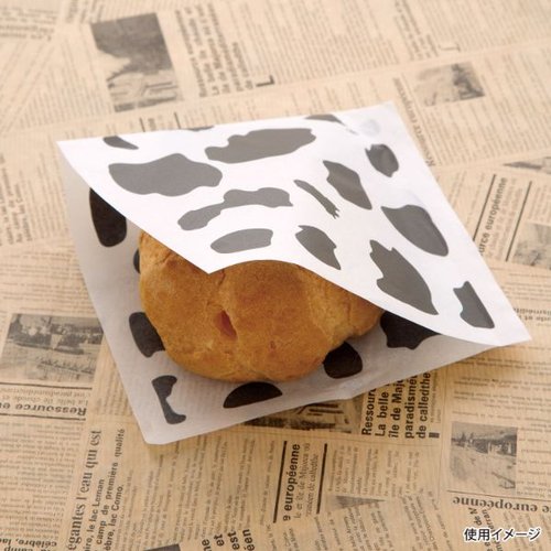 モーモー柄バーガー袋 大阪ポリエチレン販売 [バラ販売]画像