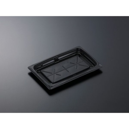 中央化学 軽食容器 CT葵 20-13A BK 本体画像