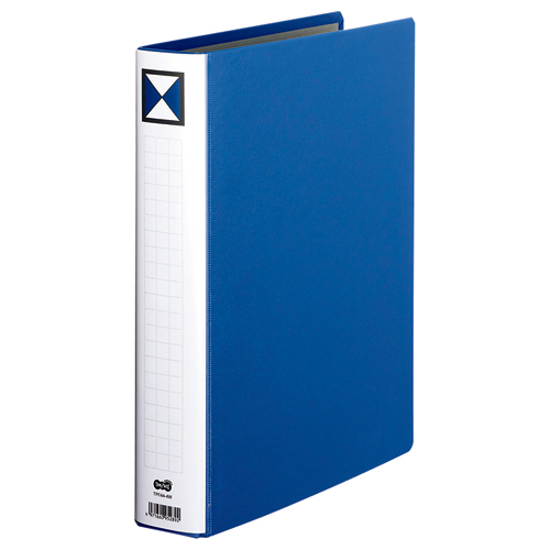 両開きﾊﾟｲﾌﾟ式ﾌｧｲﾙ A4ﾀﾃ 400枚収容 40mmとじ 背幅56mm 青 1ｾｯﾄ(30冊)画像
