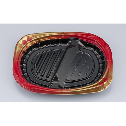 シーピー化成 弁当容器 CBFまろん7S-1 ゴルトBR 本体画像