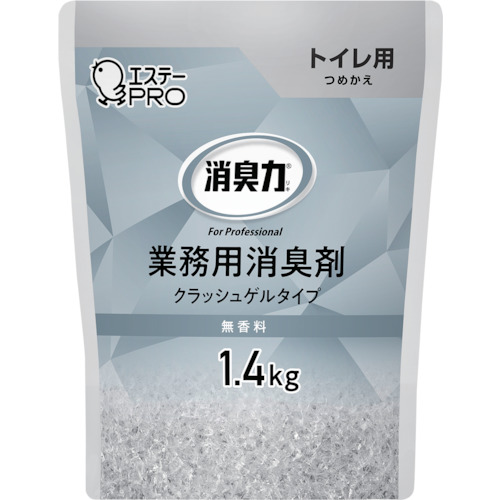 エステー　Ｇ消臭力　クラッシュゲル　トイレ用　詰替　１．４ｋｇ　無香料画像