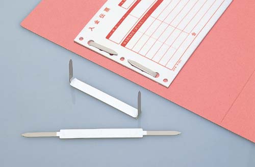 ＰＯ鋼板ファスナー６０ｍｍ粘着シール付　１００本画像