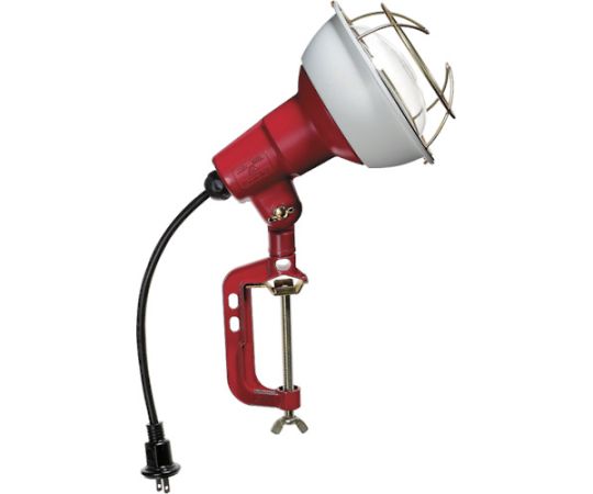 防雨型作業灯　リフレクターランプ200W　100V電線0.3m　バイス付画像