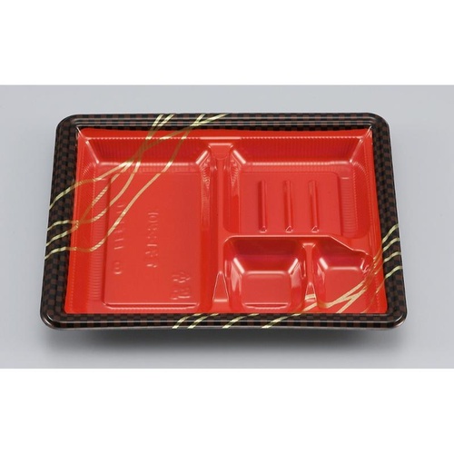 シーピー化成 弁当容器 BF弁当76 市松 本体画像