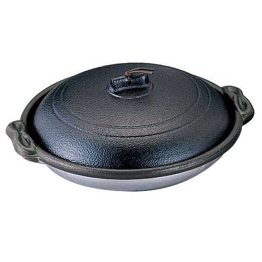 M10-561 庵陶板 φ18深皿 黒 マイン画像