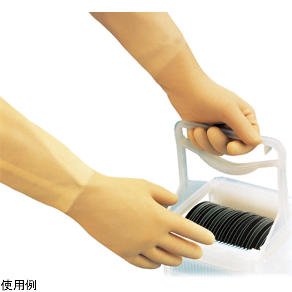 耐薬品手袋 トリオニック514 クラス10対応 M 72双入画像