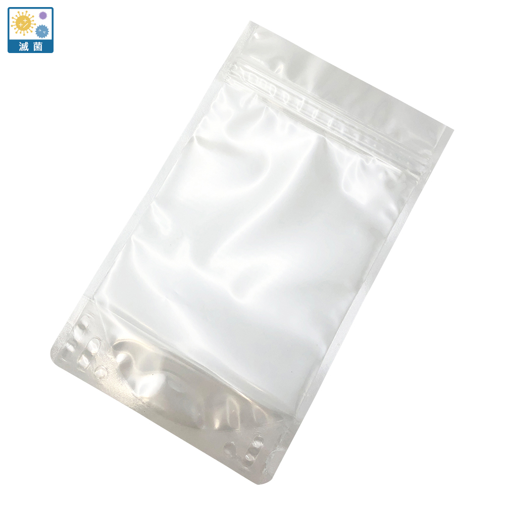 ガスバリアチャック袋（高密封特殊チャック）（自立スタンディングパウチ袋）50枚入 滅菌済画像