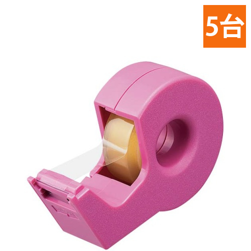 テープカッター　カルカットハンディ小巻ピンク×5画像