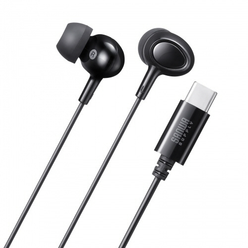 USB Type-C ｲﾔﾎﾝﾏｲｸ 1.2m ﾌﾞﾗｯｸ 1個