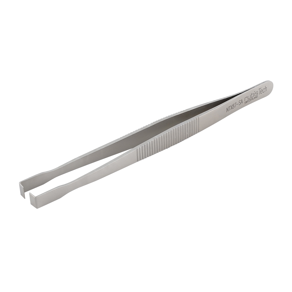 特殊作業用ピンセット　扁平　耐酸鋼画像