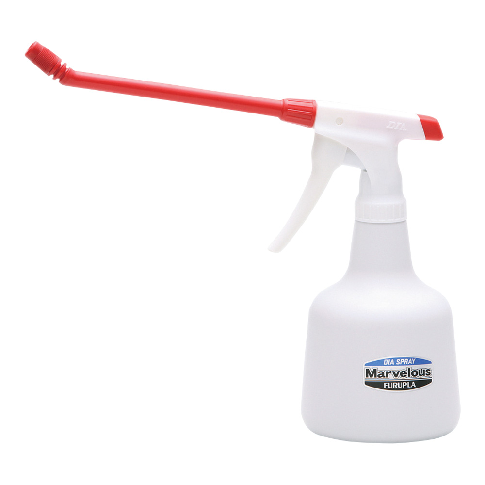 マーベラス（アルカリ系耐用スプレーボトル）レッド 18cm角度ロングノズル 500mL画像