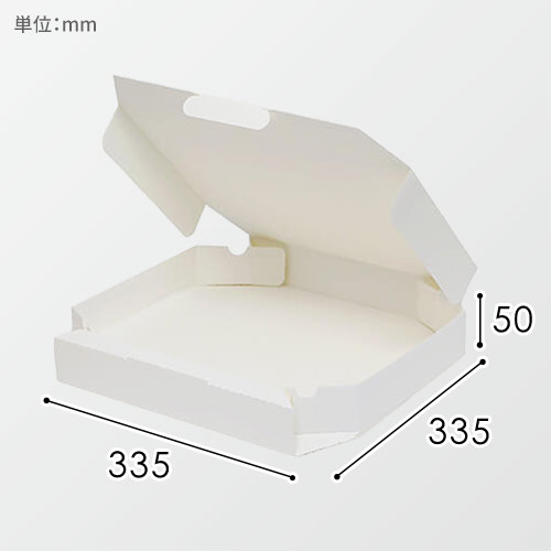 ピザ箱白　Ｍサイズ　80枚 特価セール】ネオクラフト ピザBOX L10箱｜foodware+