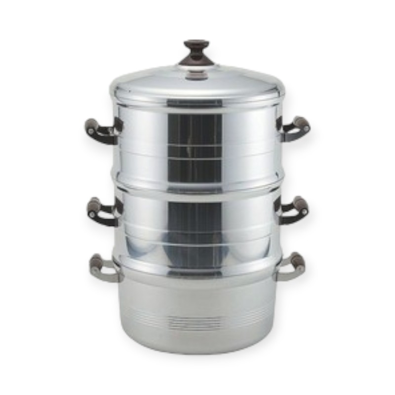 調理用品 長生セイロセット 二重33cm画像