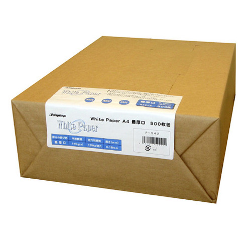 ﾎﾜｲﾄﾍﾟｰﾊﾟｰ A4 最厚口 135kg 1冊(500枚)画像