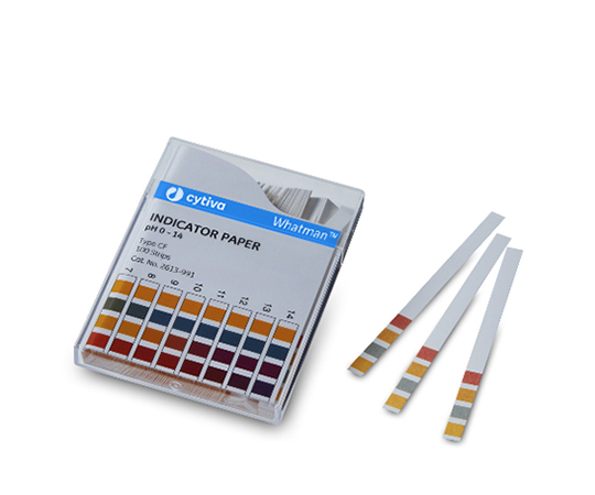 pH試験紙 ストリップ入 CF0-14 1箱（100枚入）画像