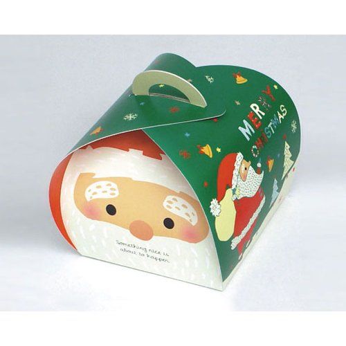 ギフト箱 20-991CH ミニバルーンBOX クリスマス ヤマニパッケージ カラフルなバルーンとリボンが飾られたギフトボックスが横向きで並んでいる様子