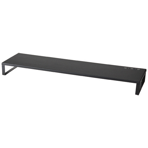 ｺﾝｾﾝﾄ付ﾓﾆﾀｰﾗｯｸ 幅900×高さ85mm ﾌﾞﾗｯｸ 1台画像