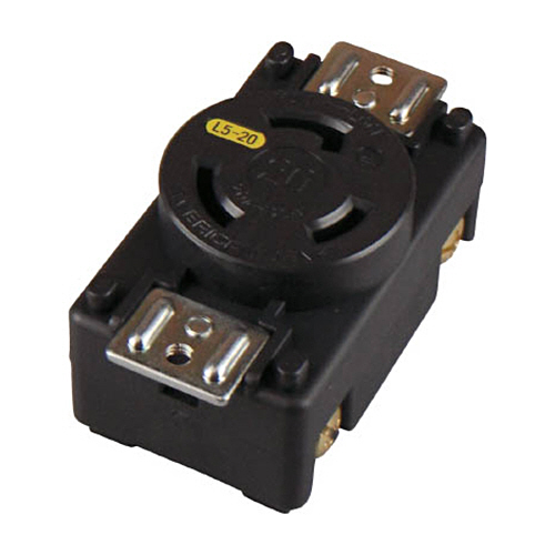 引掛形 ﾊﾟﾈﾙ用ｺﾝｾﾝﾄ 接地2P 20A 125V 1個画像