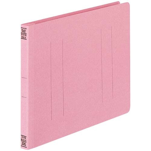 フラットファイルＶ樹脂とじ具　Ｂ５横　桃　１０冊画像