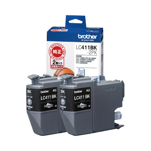 純正インク　ＬＣ４１１ＢＫ－２ＰＫ　ブラック２個入