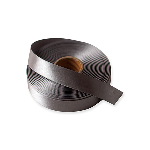 星野 リボン ラスターサテン 25mm幅×45m巻 322052 シルバー 1巻画像