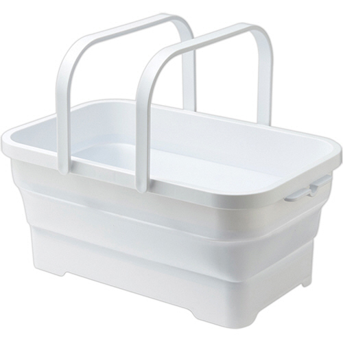 折りたたみ ｿﾌﾄﾊﾞｽｹｯﾄ 15L ﾎﾜｲﾄ 1個