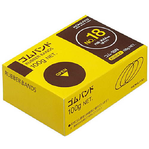 ｺﾞﾑﾊﾞﾝﾄﾞ No.18 内径約44mm 100g/ﾊﾟｯｸ 1ｾｯﾄ(10ﾊﾟｯｸ)画像