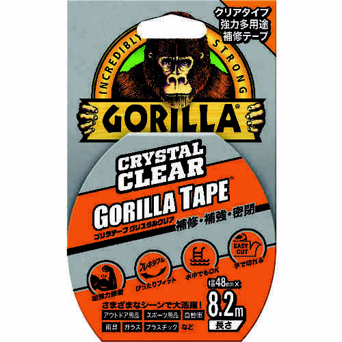強力多用途テープ　ゴリラテープ　クリスタルクリア画像