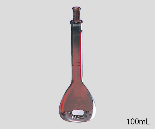 メスフラスコ　CLassA　茶 500mL画像