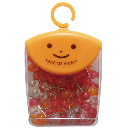 ﾂﾚﾃｯﾃ ﾏｯﾌﾟﾋﾟﾝ Φ6×針長10mm Cﾌﾙｰﾂｶﾗｰ3色ｱｿｰﾄ 1ｾｯﾄ(350本:70本×5ｹｰｽ)