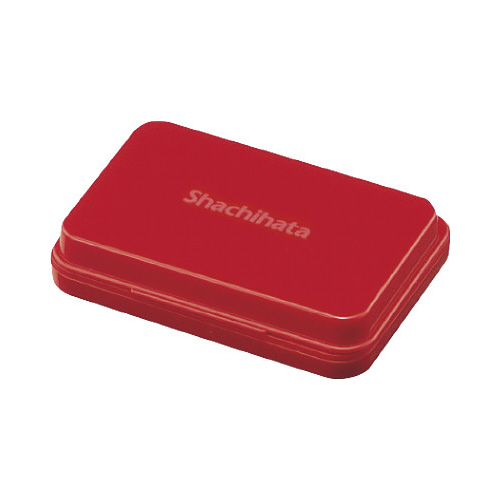 シヤチハタスタンプ台（油性顔料）　小形　赤画像