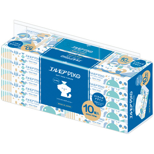 ｴﾙﾓｱ ﾋﾟｺ ｿﾌﾄﾊﾟｯｸﾃｨｼｭｰ 150組/個 1ｾｯﾄ(120個:10個×12ﾊﾟｯｸ)画像