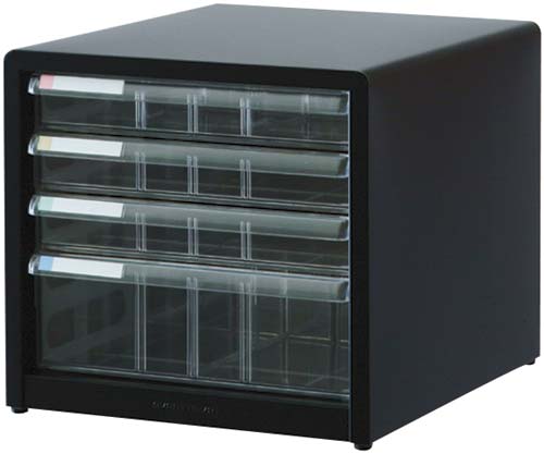 アバンテＶ２レターケース浅３段深１段ブラック画像