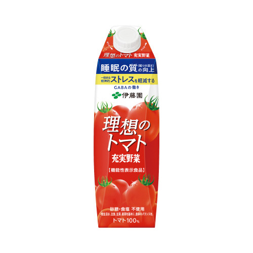 紙充実野菜理想のトマトキャップ付き１Ｌ　６本入画像
