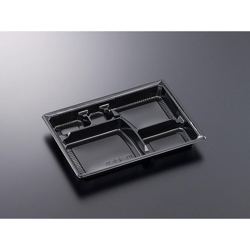 中央化学 弁当容器 HS 古今L-13 黒 本体画像