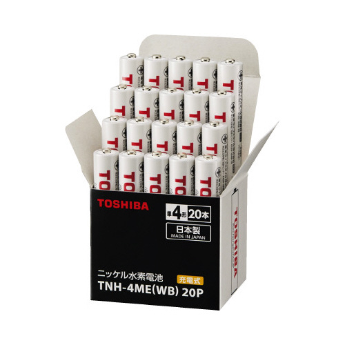 ニッケル水素充電池　標準　単４形（２０本入）画像