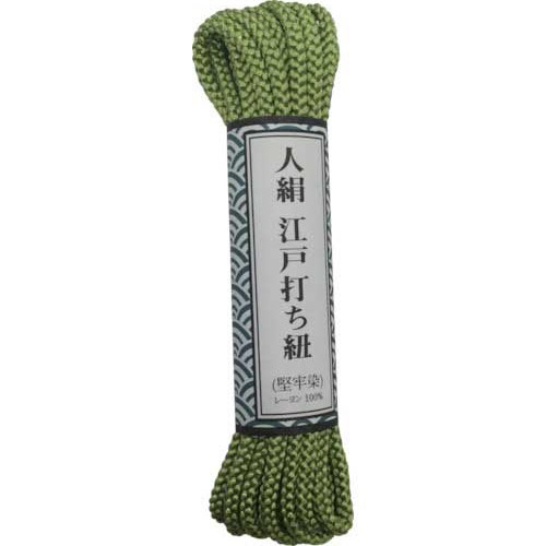江戸打ち紐 中丸 約3m 萌黄 1個画像