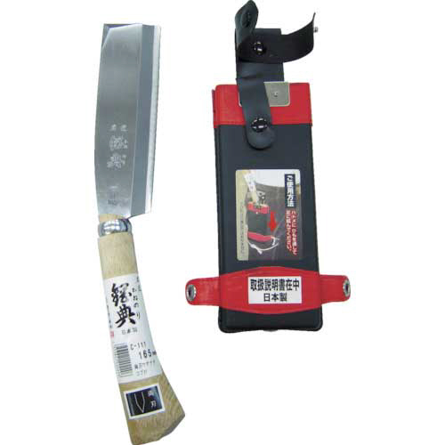 鋼典 両刃ｻﾔﾅﾀ ｺﾌﾞ付柄 木鞘完全包装 1丁画像