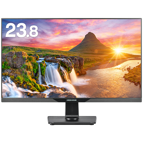 23.8型ﾜｲﾄﾞ広視野角LED液晶ﾃﾞｨｽﾌﾟﾚｲ ﾌﾞﾗｯｸ 1台画像