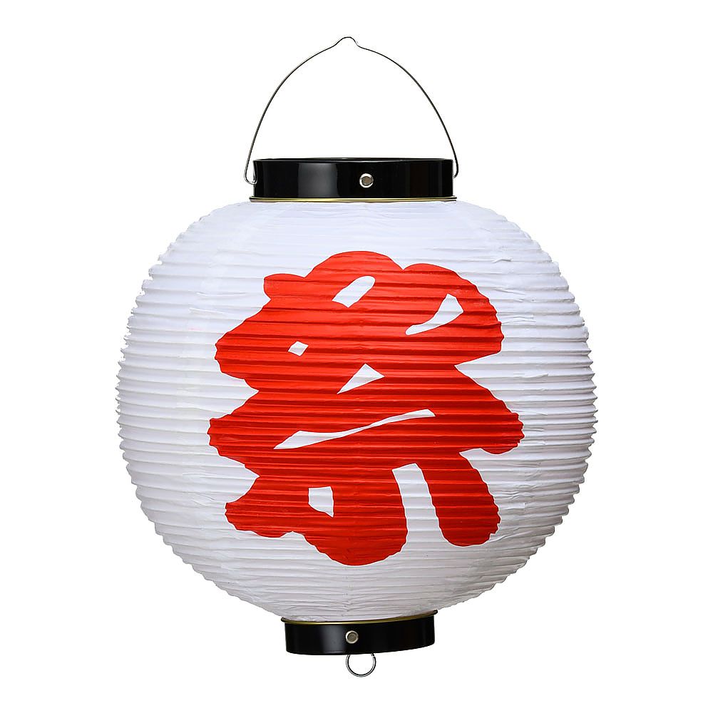 ビニール提灯 10号 丸型 祭 b340画像