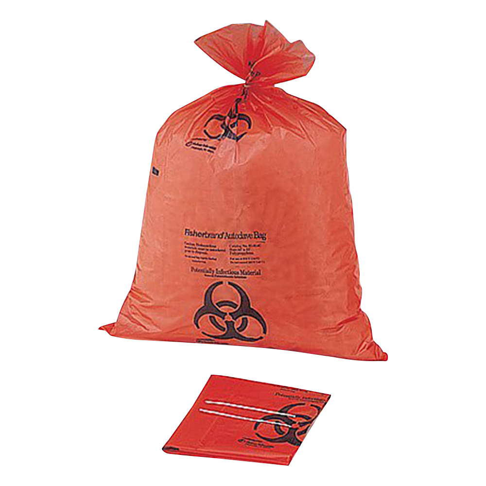 滅菌表示付オートクレーブバッグ オレンジ 640×890×0.05mm 1箱（200枚入）画像