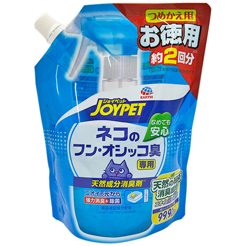 JOYPET 天然成分消臭剤 ﾈｺのﾌﾝ･ｵｼｯｺ臭専用 つめかえお徳用 450ml 1ﾊﾟｯｸ画像