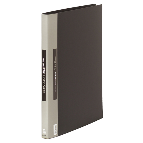 ｸﾘｱｰﾌｧｲﾙ ｶﾗｰﾍﾞｰｽ 差し替え式B4ﾀﾃ36穴10ﾎﾟｹｯﾄ付属 背幅25mm黒 1ｾｯﾄ(5冊)画像